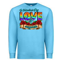 Ocean Blue in valentines day love is everywhere Premium Sweatshirt - AdoDesignShop