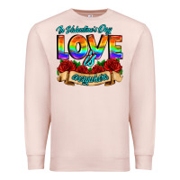 Pale Pink in valentines day love is everywhere Premium Sweatshirt - AdoDesignShop