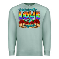Seafoam in valentines day love is everywhere Premium Sweatshirt - AdoDesignShop
