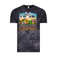 Cloud Black Happy Easter camping Vintage Tee - OliviaCreatesArt