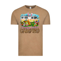 Vintage Coffee Happy Easter camping Vintage Tee - OliviaCreatesArt