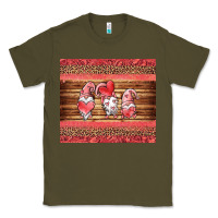Army Green valentines day gnomes leopard Classic Tee - Jasminsmagicworld