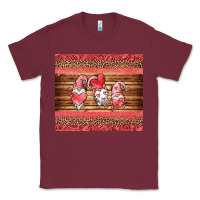 Burgundy valentines day gnomes leopard Classic Tee - Jasminsmagicworld