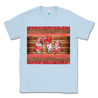 Dusty Blue valentines day gnomes leopard Classic Tee - Jasminsmagicworld