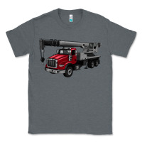 Charcoal Heather crane truck Classic Tee - Artiststas