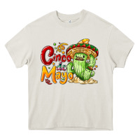 Cream Cinco de mayo with cactus Heavy Core Tee - NancyCooperArtShop