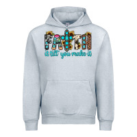 Heather Grey faith it till you make it Urban Hoodie - JahusDesignShop