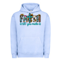 Pigment Grape Ice faith it till you make it Urban Hoodie - JahusDesignShop