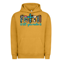 Pigment Peanut Butter faith it till you make it Urban Hoodie - JahusDesignShop