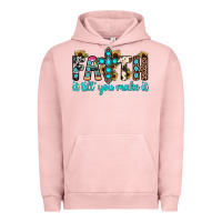 Pigment Salmon faith it till you make it Urban Hoodie - JahusDesignShop