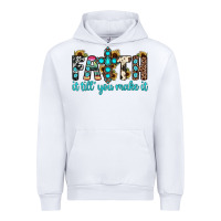 White faith it till you make it Urban Hoodie - JahusDesignShop