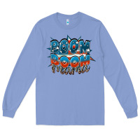 Colony Blue Boom boom Mama Mother's Day Long Sleeve Tee - FaDigitalArtStudio