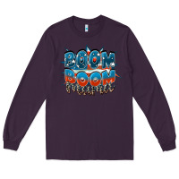 Plum Boom boom Mama Mother's Day Long Sleeve Tee - FaDigitalArtStudio