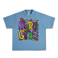 Pebble Blue mardi gras Urban Heavy Tee - OliviaCreatesArt