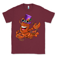 Burgundy mardi gras crawfish Classic Tee - CowGirlArtShop