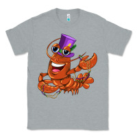 Heather Grey mardi gras crawfish Classic Tee - CowGirlArtShop