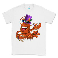 White mardi gras crawfish Classic Tee - CowGirlArtShop