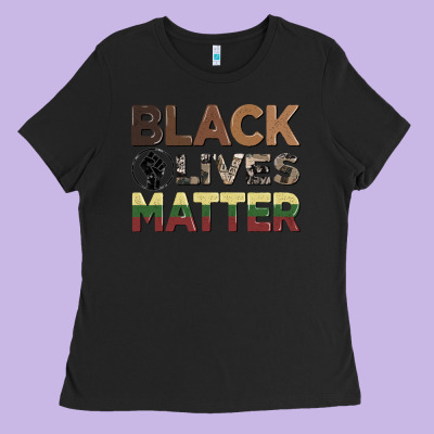 Black Lives Matter Juneteenth Ladies Tee Designed By Cowgirlartshop