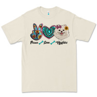 Bone peace love pomeranian Premium Tee - RanaPortraitStore