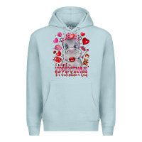 Blue Mist i want hippopotamus for valentines day Premium Hoodie - CowhideDigitalArt