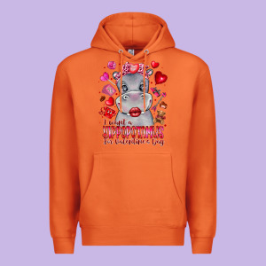 I Want Hippopotamus For Valentines Day Premium Hoodie Designed By Cowhidedigitalart