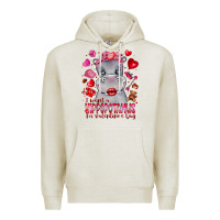 Oatmeal Heather i want hippopotamus for valentines day Premium Hoodie - CowhideDigitalArt