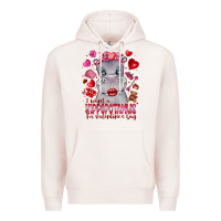 Pale Pink i want hippopotamus for valentines day Premium Hoodie - CowhideDigitalArt