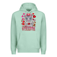 Seafoam i want hippopotamus for valentines day Premium Hoodie - CowhideDigitalArt