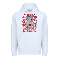 White i want hippopotamus for valentines day Premium Hoodie - CowhideDigitalArt