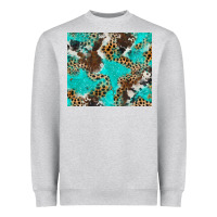 Heather Grey cheetah cowhide tumbler Heavyweight Sweatshirt - BarkalooDesign