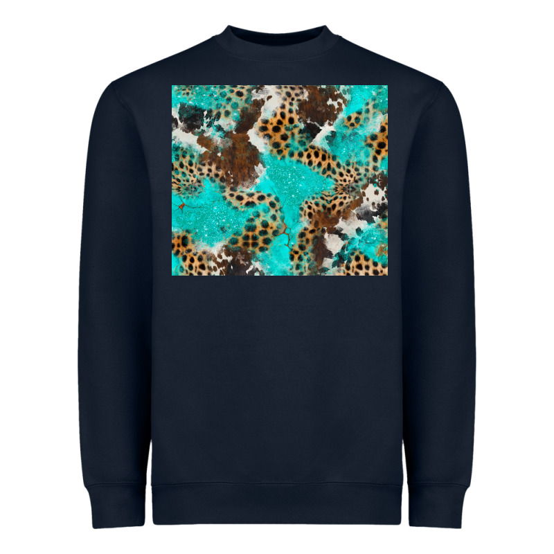 Cheetah Cowhide Tumbler Heavyweight Sweatshirt by BarkalooDesign | Teevron