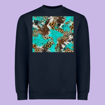 Cheetah Cowhide Tumbler Heavyweight Sweatshirt Designed By Barkaloodesign