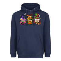 Navy hallothanksmas gnome Heavyweight Hoodie - AdoDesignShop