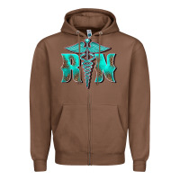 Chestnut registered medical symbol nurse Zipper Hoodie - BarkalooDesign