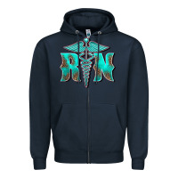 Navy registered medical symbol nurse Zipper Hoodie - BarkalooDesign