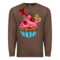 Chestnut valentines day cupcake Premium Sweatshirt - AdoDesignShop