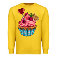 Lemon valentines day cupcake Premium Sweatshirt - AdoDesignShop