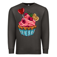 Smoke valentines day cupcake Premium Sweatshirt - AdoDesignShop