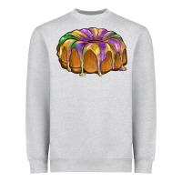 Heather Grey king cake Heavyweight Sweatshirt - BarkalooDesign