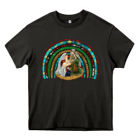 Asphalt holy family rainbow Heavy Core Tee - RanaPortraitStore