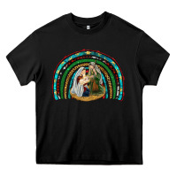 Black holy family rainbow Heavy Core Tee - RanaPortraitStore