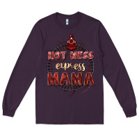 Plum Hot mess express mama Mother's Day Long Sleeve Tee - FaDigitalArtStudio