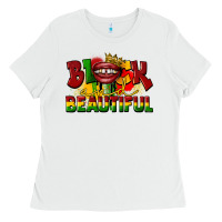 White black and beautiful Ladies Tee - CowGirlArtShop