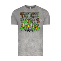 St. Patrick's Thick Thighs Lucky Vibes Vintage Tee | Teevron