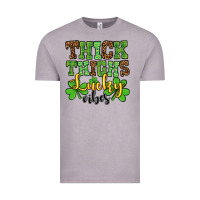 Vintage Zinc St. Patrick's Thick thighs lucky vibes Vintage Tee - OliviaCreatesArt