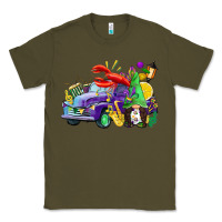 Army Green mardi gras gnome on the truck Classic Tee - CowGirlArtShop