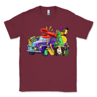 Burgundy mardi gras gnome on the truck Classic Tee - CowGirlArtShop