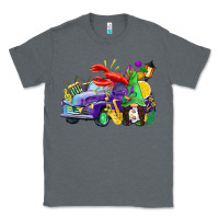 Charcoal Heather mardi gras gnome on the truck Classic Tee - CowGirlArtShop