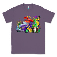 Lavender mardi gras gnome on the truck Classic Tee - CowGirlArtShop