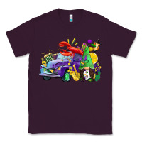 Plum mardi gras gnome on the truck Classic Tee - CowGirlArtShop